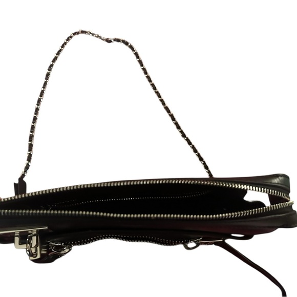 Zadig & Voltaire black leather crossbody bag (needs new top zipper) w/ dust bag - Picture 11 of 16